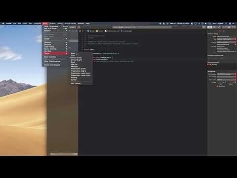 Change Theme or Look of Editor in Xcode