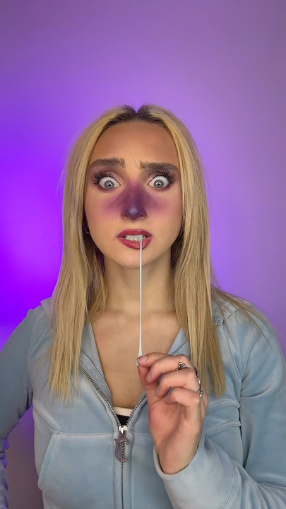 POV turning into Violet Beauregarde 😳💜 #mckenzibrooke #makeup