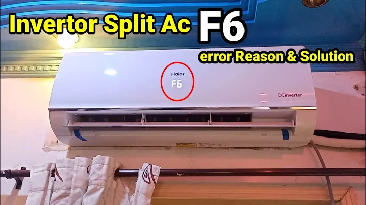 Haier invertor split ac F6 error reason and solution|F6 error|how to fix f6 error in invertor ac
