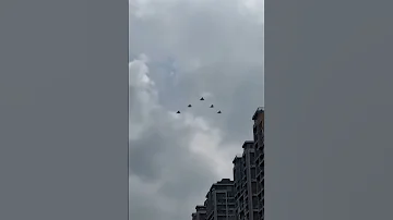 J16D J20s J35A J20 China Parade 2025 Parade Aviation Fighter 