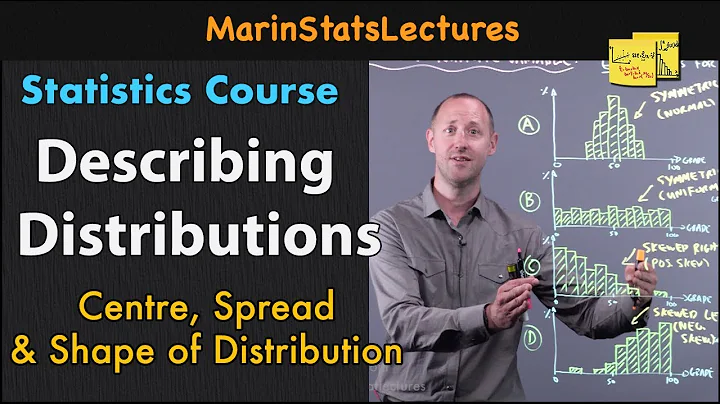 Describing Distributions: Center, Spread & Shape | Statistics Tutorial | MarinStatsLectures