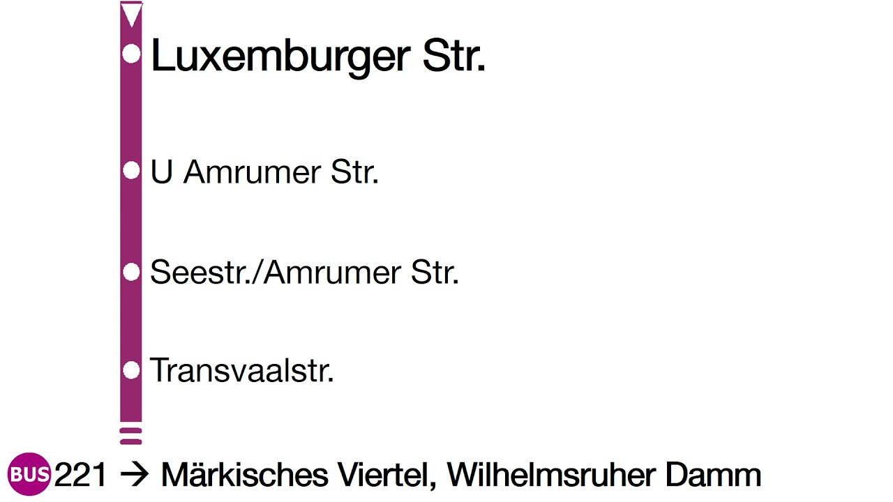 Audio BVG 221 von Wedding bis zum Märkischen Viertel im VDL (8/2021)