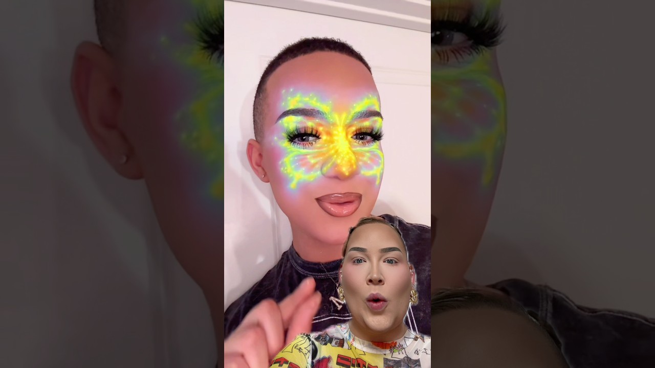 trying GLOWING makeup?! 🦋💡✨
