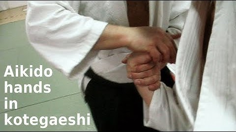 Aikido hand movements in KOTEGAESHI, by Stefan Stenudd in 2009