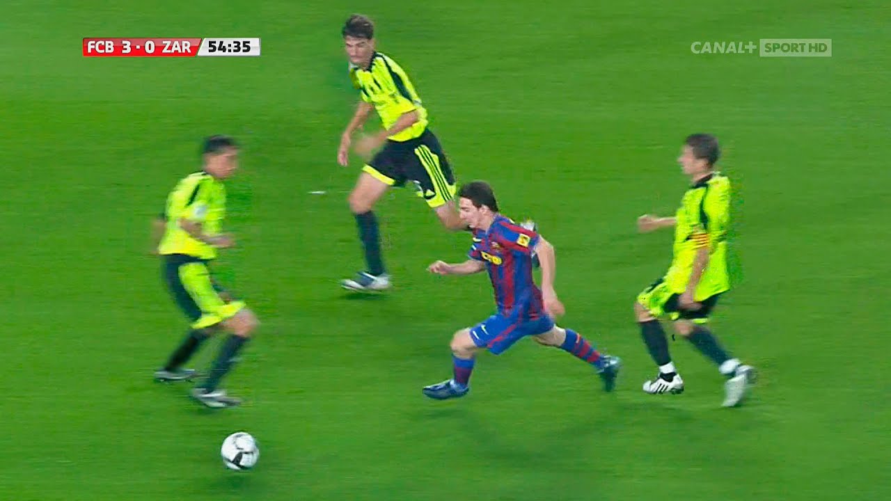 Messi Masterclass vs Real Zaragoza (Home) 2009-10 English Commentary HD 1080i50