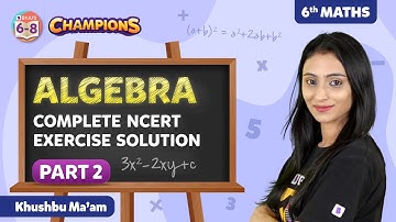 Algebra Class 6 Maths Chapter 11 Complete NCERT Exercise Solution (Part 2) | BYJU