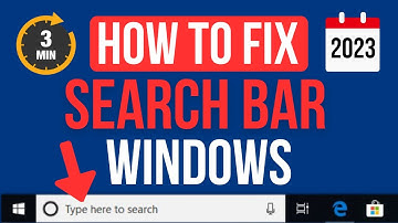 WINDOWS SEARCH NOT WORKING WINDOWS 10/11 FIX | Fix Search Bar Not Working