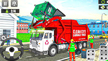 Garbage Trash Truck Games 2021 - Road Trash Cleaner Gadi Videos - Android Ios Gameplay