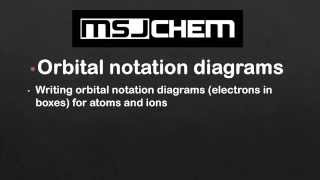 2.2 Orbital notation diagrams (electrons in boxes) (SL)