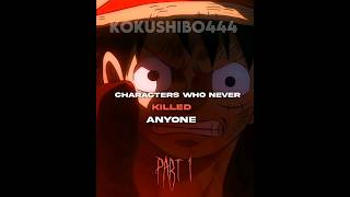 Anime Characters Who Never Killed Anyone