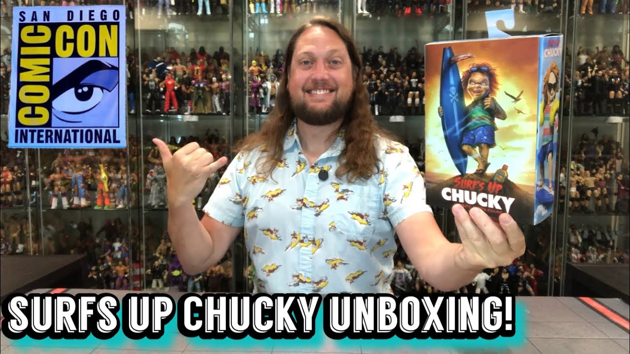 Surfs Up Chucky SDCC 2025 Exclusive NECA Ultimate Unboxing