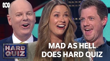 Mad As Hell cast roast Tom Gleeson |  Hard Quiz | ABC TV + iview