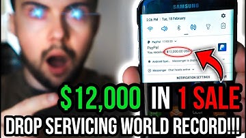 I make $12,000 In 1 Sale (With $0 Spent) - Drop Servicing Record
