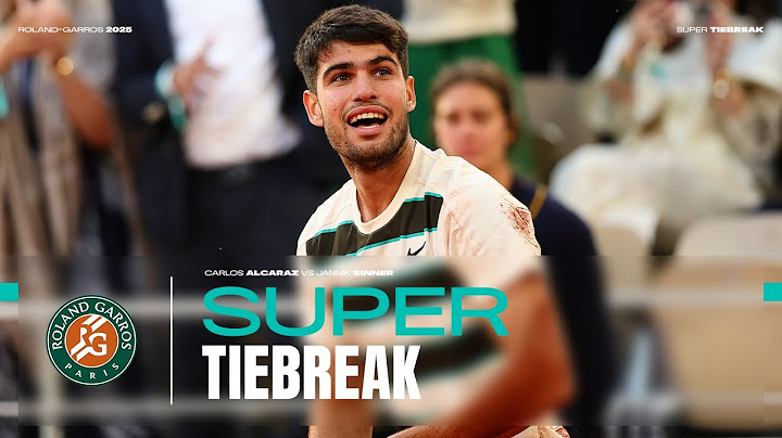 Alcaraz vs Sinner full super tiebreak | Roland-Garros 2025