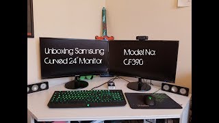 Unboxing Samsung 24' Curved Monitor Model CF390