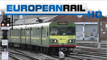 Iarnród Éireann Irish Rail DART 8100 EMU 8135 + 8139 + 8122 arrives at Dublin Connolly