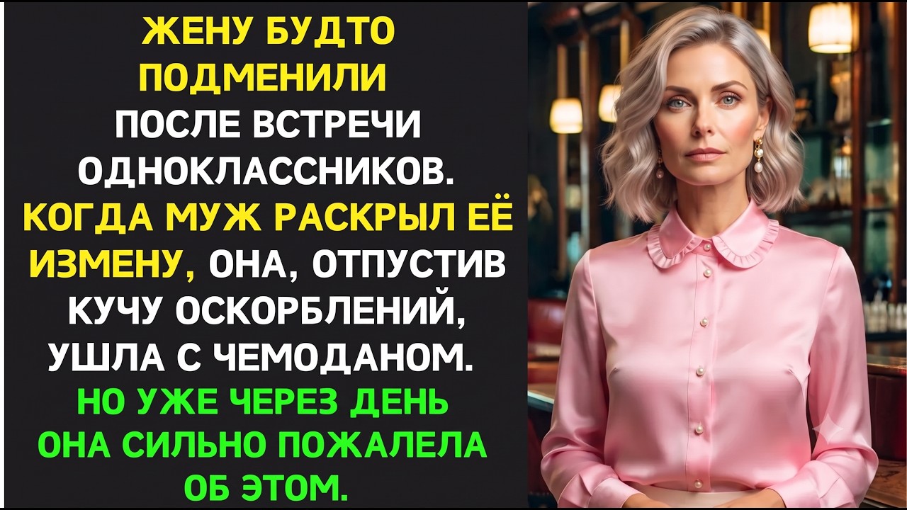Жена изменила и ушла, хлопнув дверью — но уже через ден… — Transcript