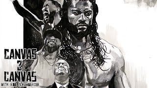 The Bloodline Rises Wwe Canvas 2 Canvas