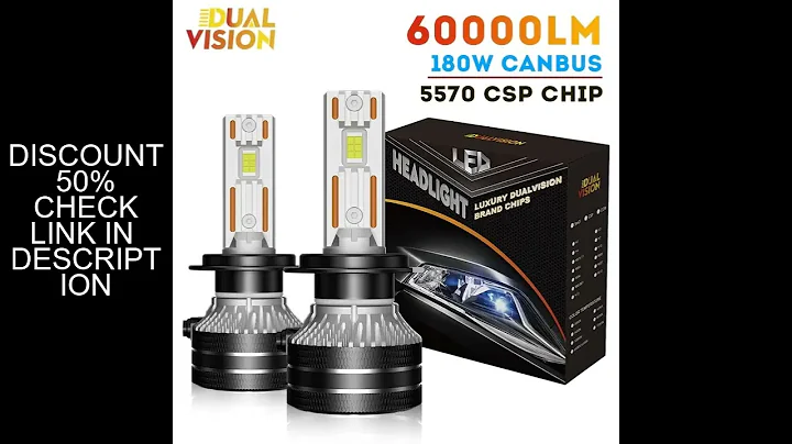 K5C H7 LED 60000LM Headlights Canbus 8000K H1 H4 H11 9012 HIR2 H8 H9 9005 9006 HB3 HB4 High Power 60