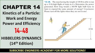 14-48 Kinetics of a Particle: Work and Energy | Chapter 14: Hibbeler Dynamics | Engineers Academy