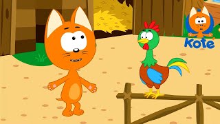 Rooster Song  -  MEOW MEOW KITTY SONG 😸  - Songs for kids