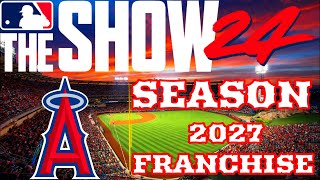 MLB the Show 24 Franchise Mode - Angels Franchise Realistic Gameplay - Season 2027 Game 1