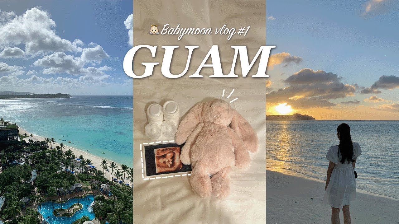 vlog. 괌 태교여행#1👶🏻24주 임산부 | 두짓비치, 아기옷 쇼핑(폴로, 젤리캣) 출산용품 면세쇼핑, 괌 맛집 추천(도스버거, 헤비히터스, 타시그릴) | 임산부 브이로그