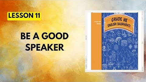 STD 5th|English|Lesson 11|Be a good speaker|Chetana Grade Me English Workbook Question Answers|