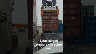Cargando un contenedor de 20 Ft en chassis de tres ejes #youtube #viral #truck