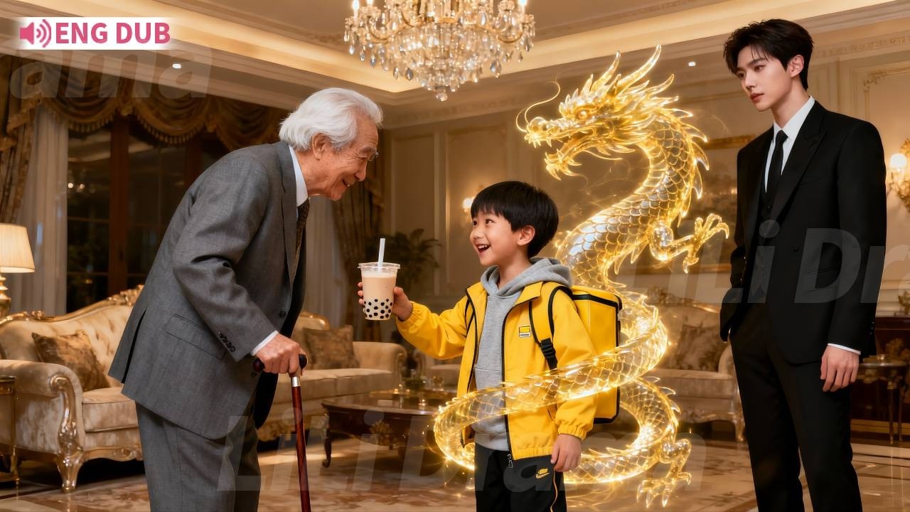 CEO Meet A Kid Delivering Milk Tea, Only to Find It Was His Own Son. Grandfather Can't Stop Smiling.