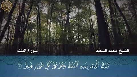 سورة الملك كاملة                  للشيخ محمد السعيد حواس