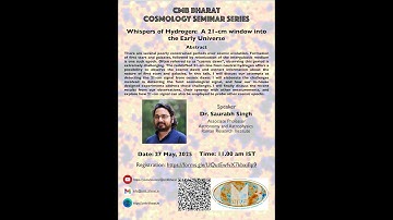 Whispers of Hydrogen: A 21-cm window into the Early Universe| Talk by Prof. Saurabh Singh