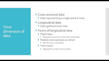 Secondary Data Introduction: Part 2 - Temporal Aspects of Data