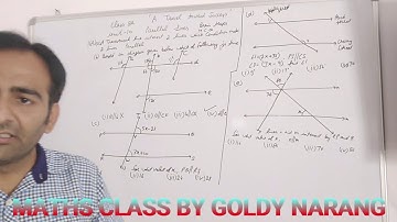 CLASS 8TH/DAV MATHS/UNIT 10TH/PARALLEL LINES/BRAIN TEASER /SUM 1 PART A(MCQ)/#GOLDY NARANG/PART 6
