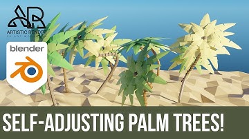 How to create palm trees in Blender