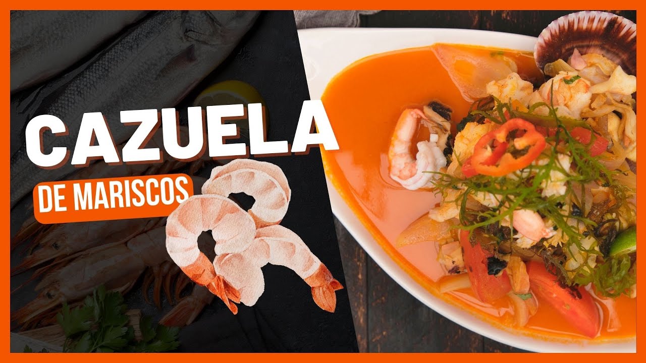 Receta CAZUELA DE MARISCOS colombiana con crema de leche paso a paso
