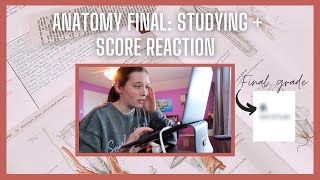 ANATOMY FINAL: Studying + My Exam Score Reaction 🎄 Vlogmas Day 1 🎄