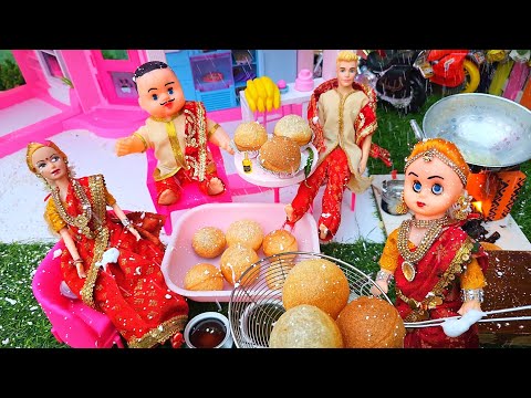 Barbie Doll All Day Routine In Indian Village/Radhika Ki Kahani Part-9/Barbie Doll Bedtime Story||