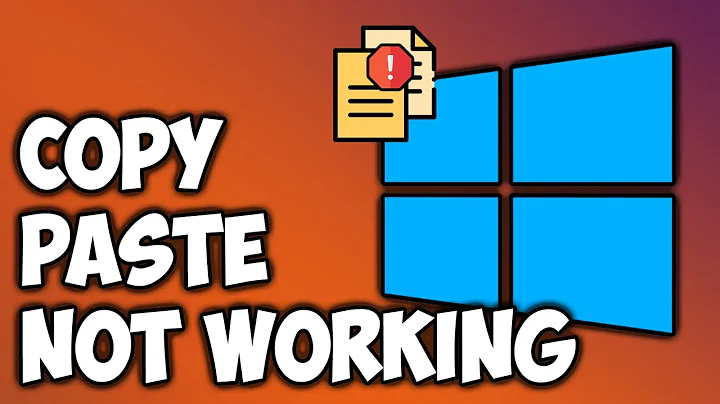 FIX: Copy Paste [Ctrl C + Ctrl V] Not Working on Windows 10