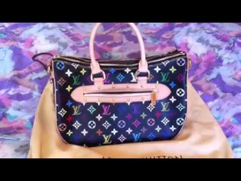 Louis Vuitton Murakami Rita White Multicolor Monogram Shoulder Bag