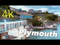 Plymouth hoe seafront  4k virtual tour plymouth walkingtour uk sunset