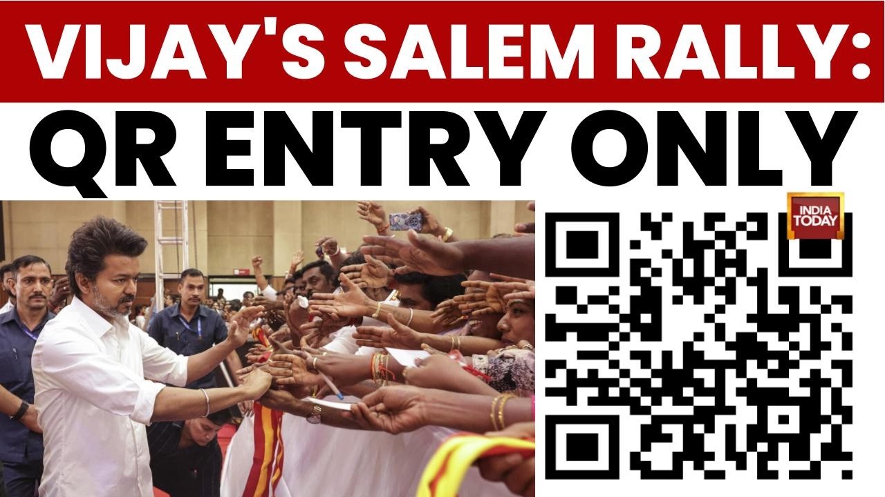 Vijay's TVK Salem Rally: QR Code Entry and Strict Safety Rules After Karur Tragedy | India Today