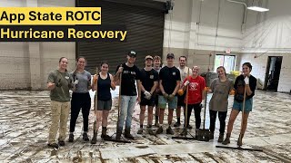 App State Army ROTC: Supporting recovery efforts after #huricane #helene