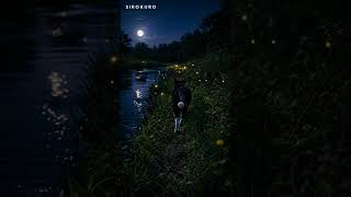 Fireflies by the Night Stream 🐾✨ Calm BGM for Deep Sleep #shorts