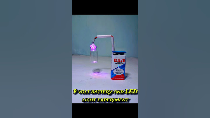 9 volt battery and LED light experiment 🧪#shorts #ytshorts #experiment