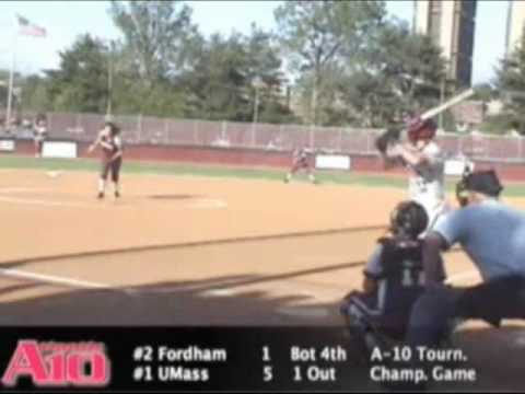 UMass vs. Fordham Softball Highlights: A-10 Champi...