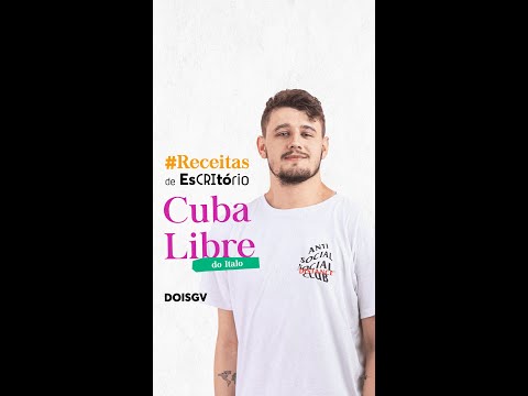 CUBA LIBRE | DRINK FÁCIL COM LIMÃO, COCA E RUM | RECEITAS DE ESCRITÓRIO