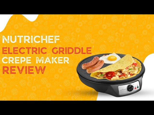 Electric Griddle & Crepe Maker — NutriChef Kitchen