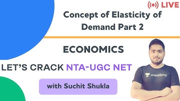 Concept of Elasticity of Demand Part 2 | Economics | NTA UGC NET | Suchit Shukla