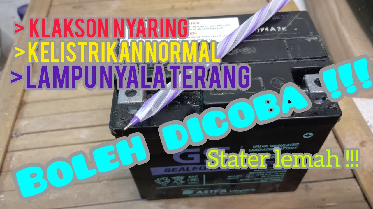 LAMA DIPAKAI !!! Alternatif Mudah || Cara Memperbaiki Aki Kering Vario